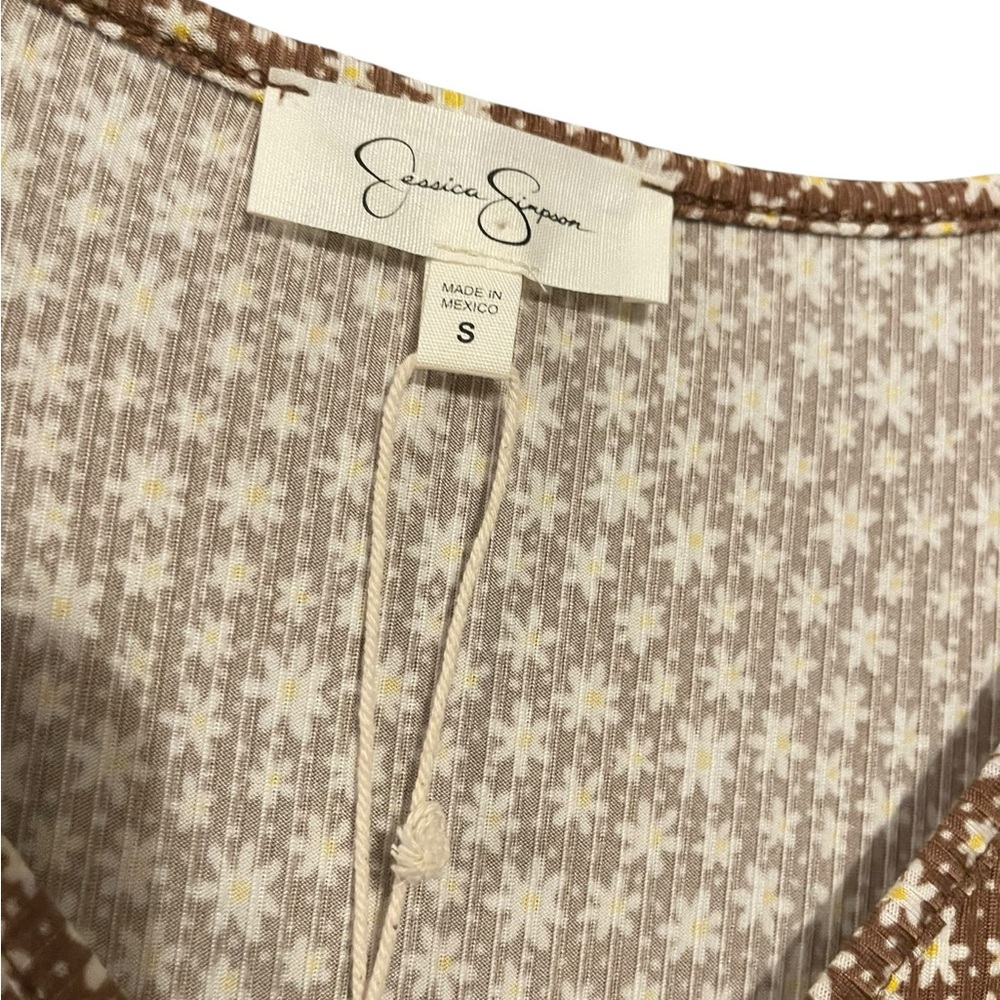 Jessica Simpson Brown and White Floral Dress - Picture 3 of 3